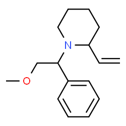 ChemSpider 2D Image | 1-(2-Methoxy-1-phenylethyl)-2-vinylpiperidine | C16H23NO