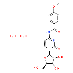 ChemSpider 2D Image | N-(4-Methoxybenzoyl)cytidine dihydrate | C17H23N3O9