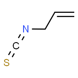 ChemSpider 2D Image | Allyl isothiocyanate | C4H5NS