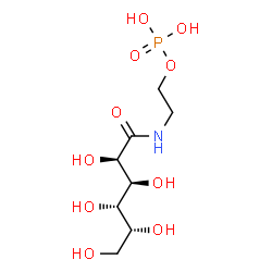 ChemSpider 2D Image | N-Gluconyl ethanolamine phosphate | C8H18NO10P