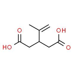 ChemSpider 2D Image | 3-Isopropenylpentanedioic acid | C8H12O4