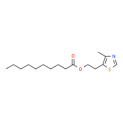 ChemSpider 2D Image | 2-(4-Methylthiazol-5-yl)ethyl decanoate | C16H27NO2S