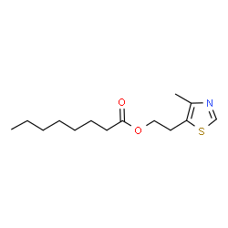 ChemSpider 2D Image | 2-(4-Methylthiazol-5-yl)ethyl octanoate | C14H23NO2S