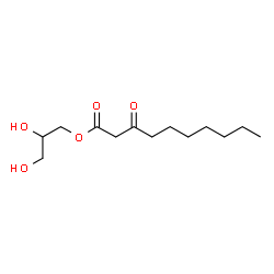 ChemSpider 2D Image | 2,3-Dihydroxypropyl 3-oxodecanoate | C13H24O5