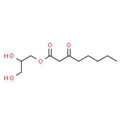 ChemSpider 2D Image | 2,3-Dihydroxypropyl 3-oxooctanoate | C11H20O5