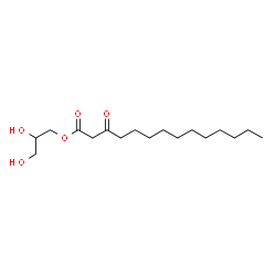 ChemSpider 2D Image | 2,3-Dihydroxypropyl 3-oxotetradecanoate | C17H32O5