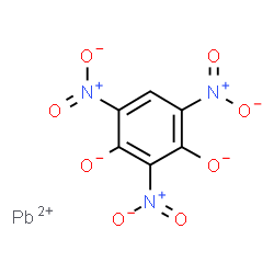 ChemSpider 2D Image | Lead(2+) 2,4,6-trinitro-1,3-benzenediolate | C6HN3O8Pb