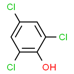 ChemSpider 2D Image | 2,4,6-Trichlorophenol | C6H3Cl3O