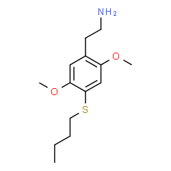 ChemSpider 2D Image | 4-(BUTYLTHIO)-2,5-DIMETHOXYPHENETHYLAMINE | C14H23NO2S