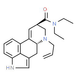 ChemSpider 2D Image | N-ALLYLNORLYSERGIC ACID N,N-DIETHYLAMIDE | C22H27N3O
