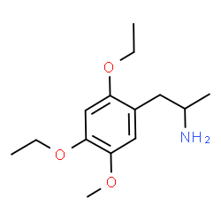 ChemSpider 2D Image | 1-(2,4-Diethoxy-5-methoxyphenyl)-2-propanamine | C14H23NO3