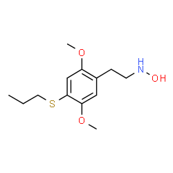ChemSpider 2D Image | N-Hydroxy-2,5-dimethoxy-4-(propylthio)benzeneethanamine | C13H21NO3S