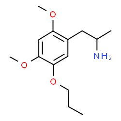 ChemSpider 2D Image | 1-(2,4-Dimethoxy-5-propoxyphenyl)-2-propanamine | C14H23NO3