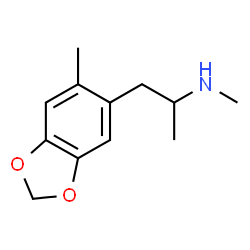 ChemSpider 2D Image | N-Methyl-1-(6-methyl-1,3-benzodioxol-5-yl)-2-propanamine | C12H17NO2