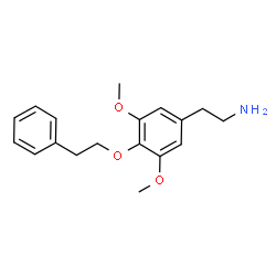 ChemSpider 2D Image | 3,5-Dimethoxy-4-(2-phenylethoxy)benzeneethanamine | C18H23NO3