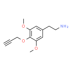 ChemSpider 2D Image | 3,5-Dimethoxy-4-(2-propyn-1-yloxy)benzeneethanamine | C13H17NO3