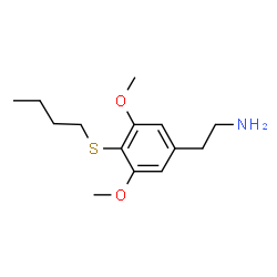 ChemSpider 2D Image | 4-(Butylthio)-3,5-dimethoxybenzeneethanamine | C14H23NO2S