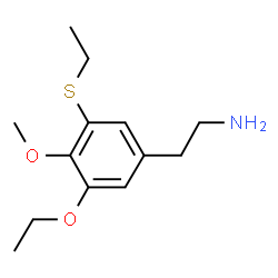 ChemSpider 2D Image | 2-[3-Ethoxy-5-(ethylsulfanyl)-4-methoxyphenyl]ethanamine | C13H21NO2S