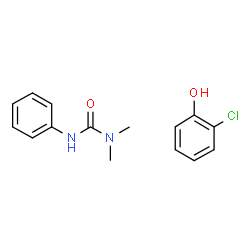 ChemSpider 2D Image | 1,1-Dimethyl-3-phenylurea - 2-chlorophenol (1:1) | C15H17ClN2O2