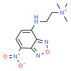 ChemSpider 2D Image | 2-(4-nitro-2,1,3-benzoxadiazol-7-yl)aminoethyl-trimethylammonium | C11H16N5O3