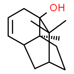 ChemSpider 2D Image | (8S)-2,2,8-Trimethyltricyclo[5.3.1.0~3,8~]undec-5-en-3-ol | C14H22O