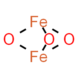 ChemSpider 2D Image | 2,4,5-trioxa-1$l^{3},3$l^{3}-diferrabicyclo[1.1.1]pentane | Fe2O3