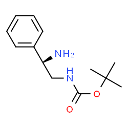 ChemSpider 2D Image | (S)-N2-Boc-1-phenylethylenediamine | C13H20N2O2