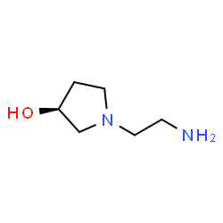 ChemSpider 2D Image | (S)-1-(2-Aminoethyl)pyrrolidin-3-ol | C6H14N2O