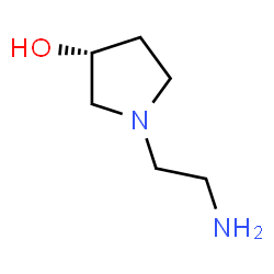 ChemSpider 2D Image | (R)-1-(2-Aminoethyl)pyrrolidin-3-ol | C6H14N2O