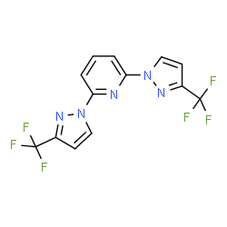ChemSpider 2D Image | 2,6-Bis[3-(trifluoromethyl)-1H-pyrazol-1-yl]pyridine | C13H7F6N5