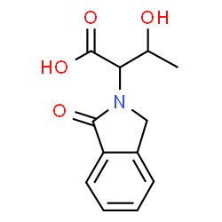 ChemSpider 2D Image | 3-hydroxy-2-(1-oxoisoindolin-2-yl)butanoic acid | C12H13NO4