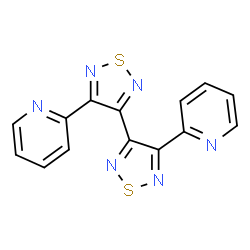 ChemSpider 2D Image | 4,4'-Di(2-pyridinyl)-3,3'-bi-1,2,5-thiadiazole | C14H8N6S2