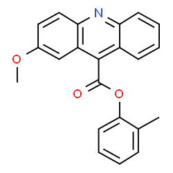 ChemSpider 2D Image | 2-Methylphenyl 2-methoxy-9-acridinecarboxylate | C22H17NO3