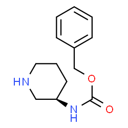ChemSpider 2D Image | Benzyl (3R)-3-piperidinylcarbamate | C13H18N2O2