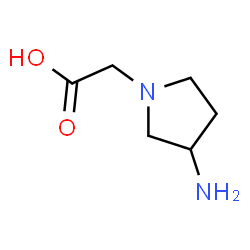 ChemSpider 2D Image | 3-Amino-1-pyrrolidineacetic acid | C6H12N2O2