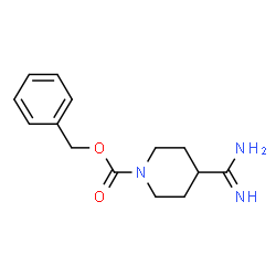 ChemSpider 2D Image | 1-CBZ-PIPERIDINE-4-CARBOXAMIDINE | C14H19N3O2