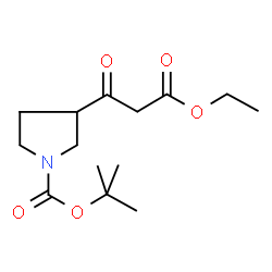 ChemSpider 2D Image | 2-Methyl-2-propanyl 3-(3-ethoxy-3-oxopropanoyl)-1-pyrrolidinecarboxylate | C14H23NO5
