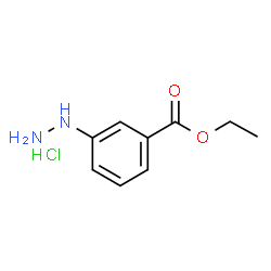 ChemSpider 2D Image | ethyl 3-hydrazinobenzoate hydrochloride | C9H13ClN2O2