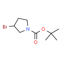 ChemSpider 2D Image | 1-Boc-3-Bromopyrrolidine | C9H16BrNO2
