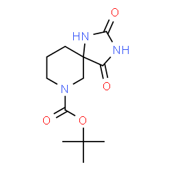 ChemSpider 2D Image | 7-Boc-2,4-Dioxo-1,3,7-triaza-spiro[4.5]decane | C12H19N3O4