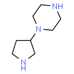 ChemSpider 2D Image | 1-(3-Pyrrolidinyl)piperazine | C8H17N3