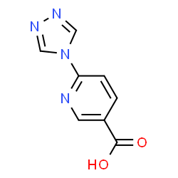 ChemSpider 2D Image | 6-([1,2,4]Triazol-4-yl)-nicotinic acid | C8H6N4O2