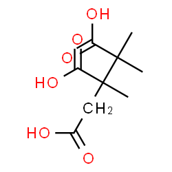 ChemSpider 2D Image | 2,3-Dimethyl-1,2,3-butanetricarboxylic acid | C9H14O6