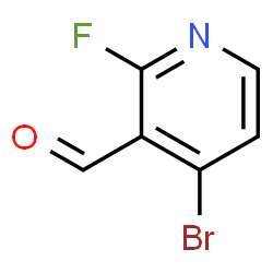 ChemSpider 2D Image | 4-Bromo-2-fluoronicotinaldehyde | C6H3BrFNO
