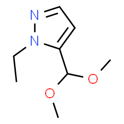 ChemSpider 2D Image | 5-Dimethoxymethyl-1-ethyl-1H-pyrazole | C8H14N2O2