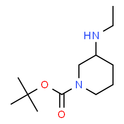 ChemSpider 2D Image | 1,1-Dimethylethyl 3-(ethylamino)-1-piperidinecarboxylate | C12H24N2O2