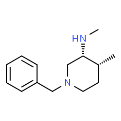 ChemSpider 2D Image | (3R,4R)-1-Benzyl-N,4-dimethyl-3-piperidinamine | C14H22N2