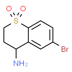 ChemSpider 2D Image | 4-amino-6-bromothiochroman 1,1-dioxide | C9H10BrNO2S