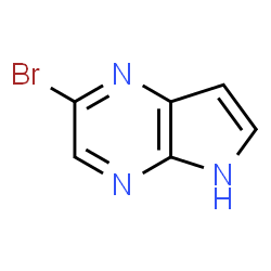 ChemSpider 2D Image | 2-Bromo-4H-pyrrolo[2,3-b]pyrazine | C6H4BrN3