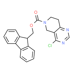 ChemSpider 2D Image | 4-Chloro-6-Fmoc-5,6,7,8-tetrahydropyrido[4,3-d]pyrimidine | C22H18ClN3O2